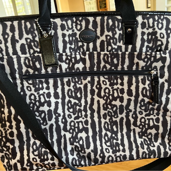 Coach | Bags | Coach Black And White Patterned Womens Bag | Poshmark